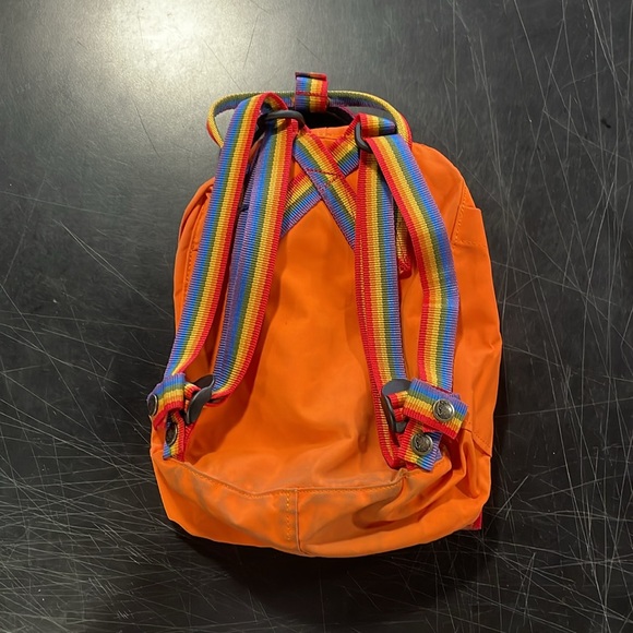 Fjallraven - Unisex Kanken Rainbow MIni Backpack, O/S, color orange. - Picture 5 of 5